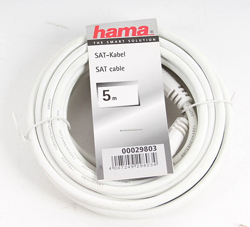 Câble de connexion Hama SAT Câble Sat 5,0 m standard 