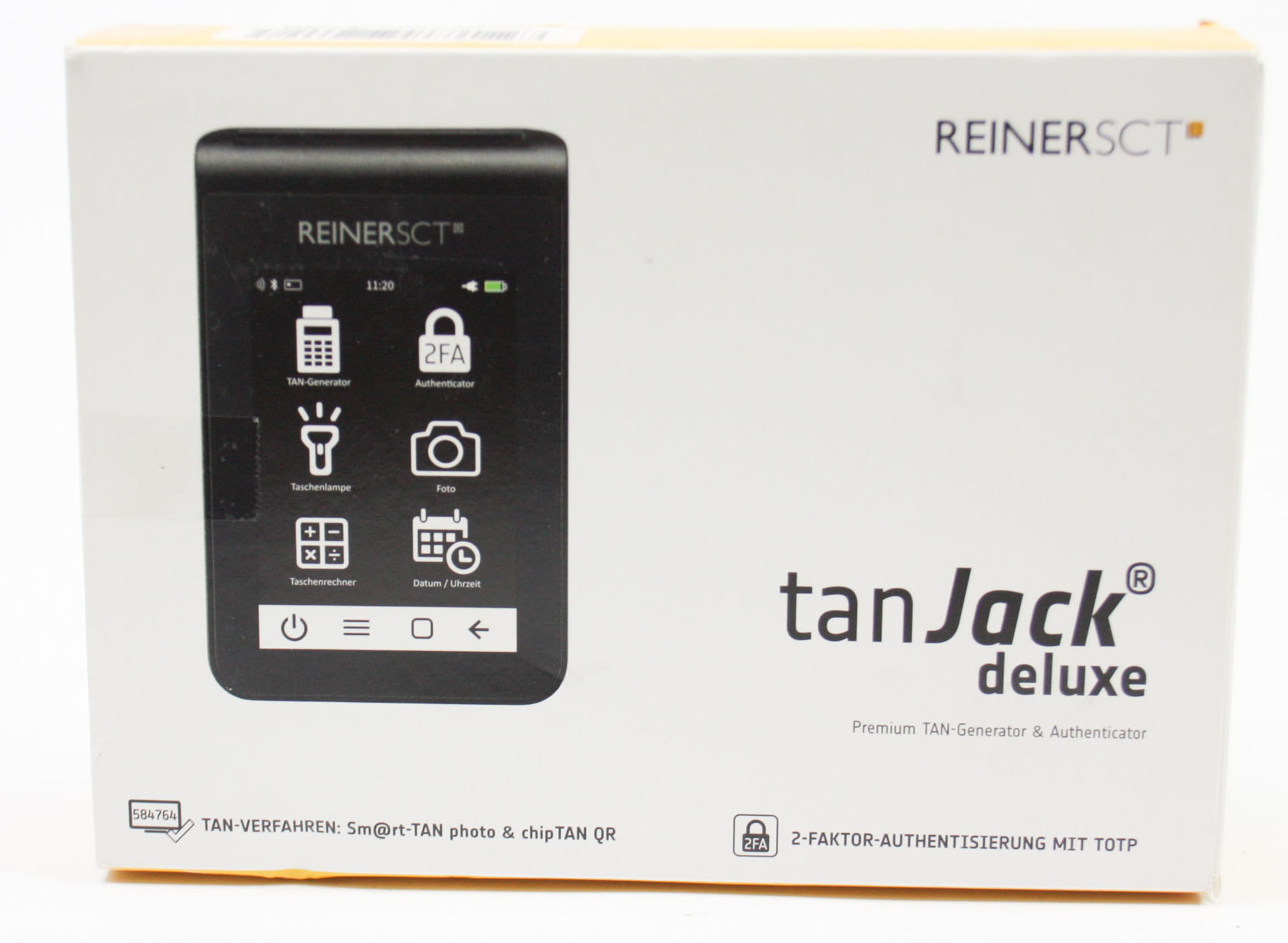 REINER SCT tanJack Premium TAN Generator Authenticator chip TAN QR und Sm@rt-TAN