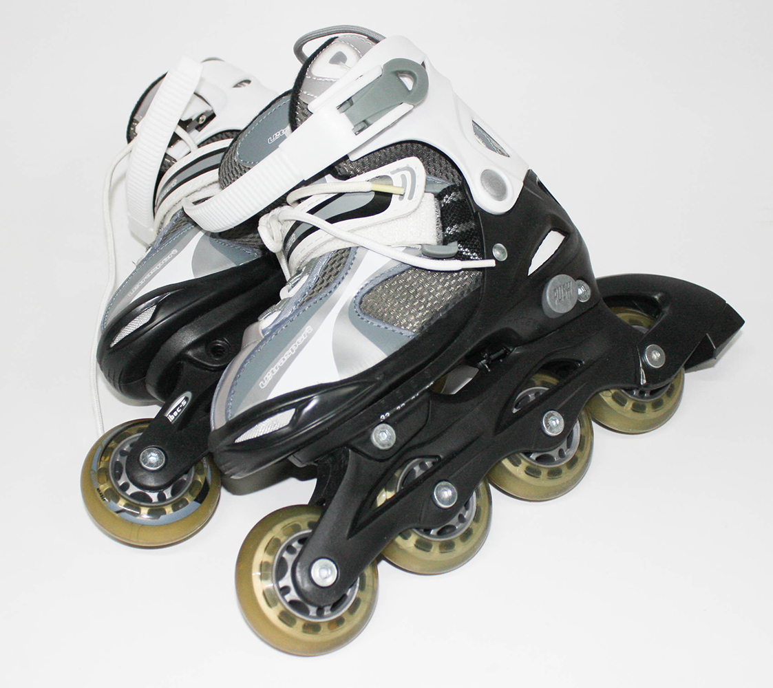 Ultrasport kids 2 en 1 patins à glace & patins à roues alignées noir / blanc taille 30-33 175