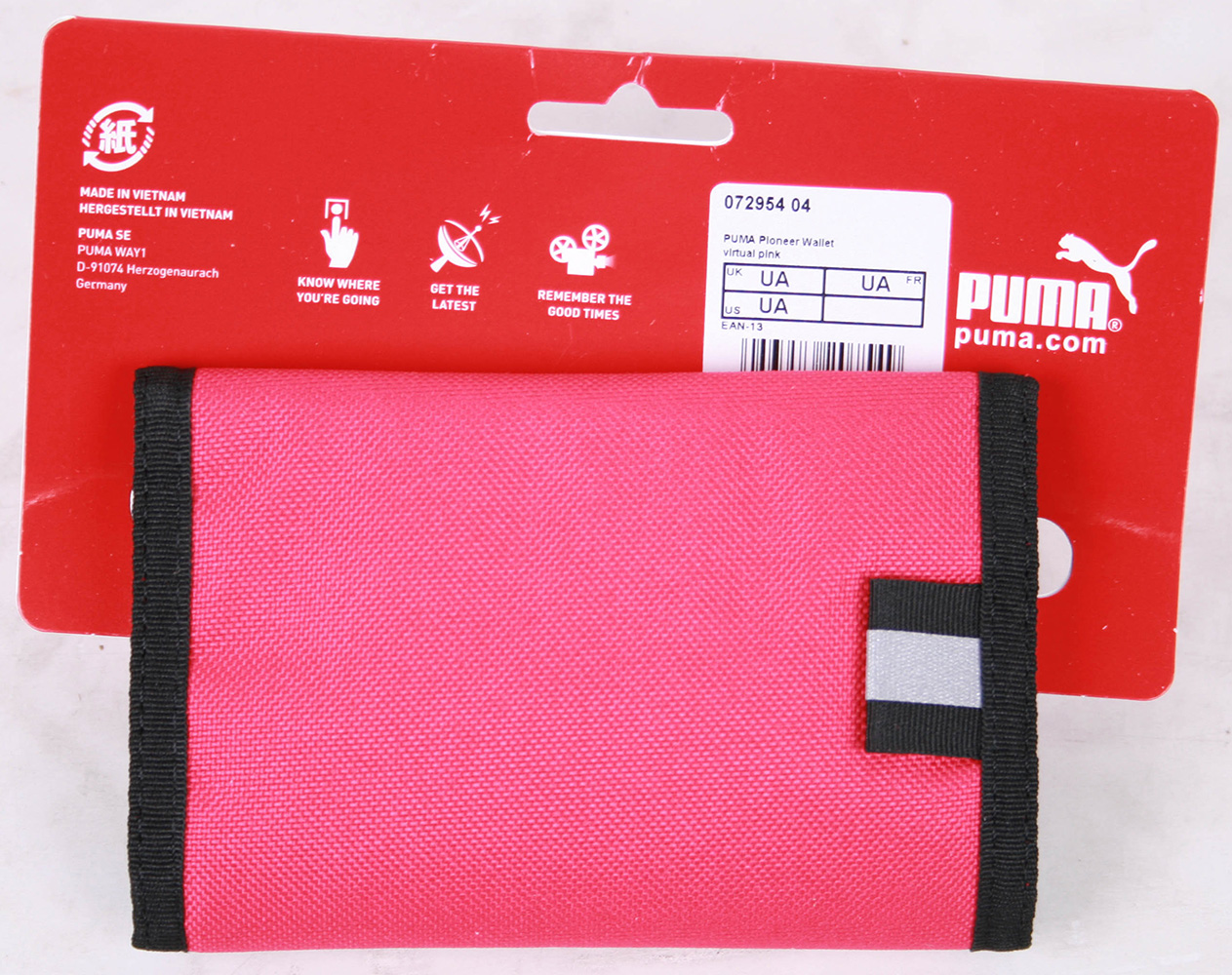 Puma Unisex Purse Wallet Pioneer Rose / Noir 9 cm x13 cm x1 cm 