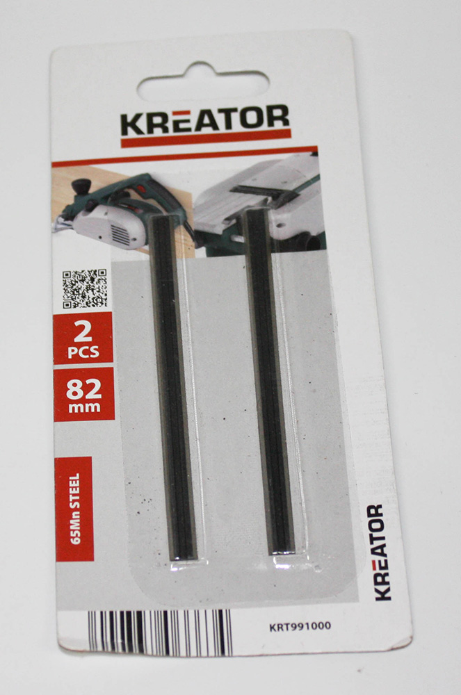Varo Kreator 2 x couteau à raboter 82 mm lames de rechange pour POWX111 et POWXQ5502