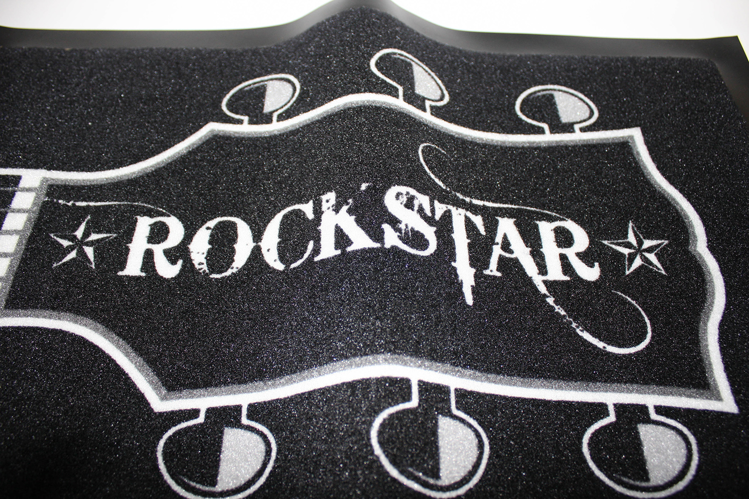 Fußmatte, Rockstar - Farbe Schwarz-Weiß