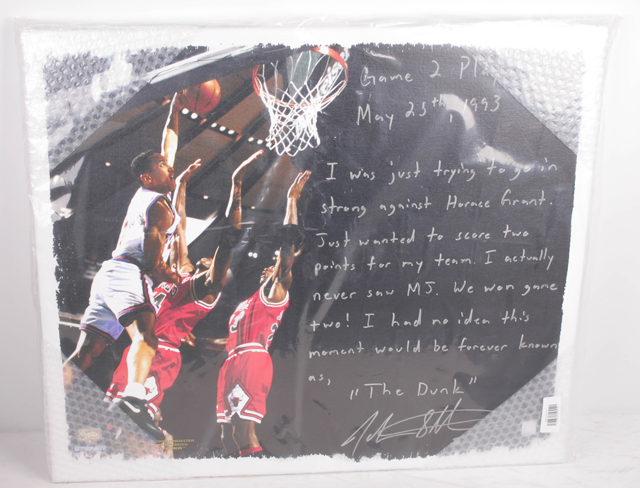 NBA New York Knicks 22x26 Facsimile tela tesa di John Stark