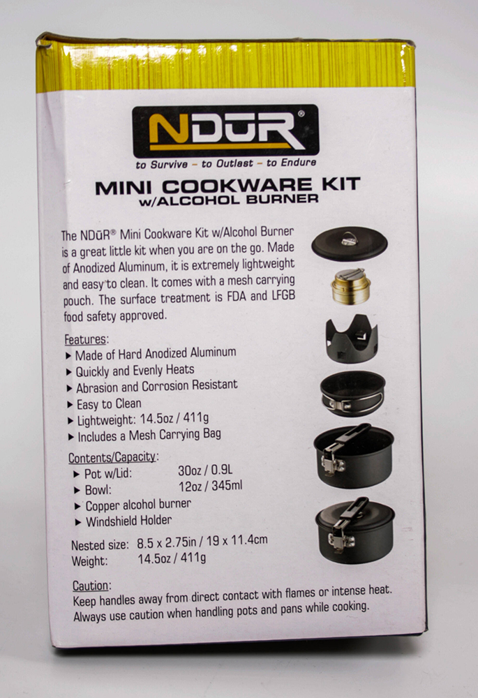 Ndur ND22400 Ndur Mini Kochgeschirr Kit mit Brenner